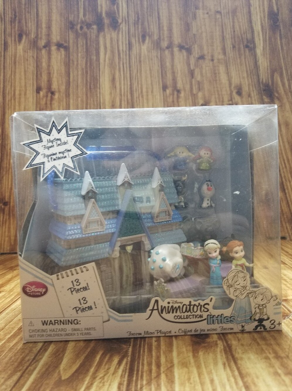 Disney Store Animators' Collection Littles Frozen Micro Playset Anna Elsa Figure